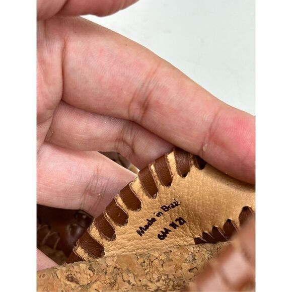 Jack Rogers Sandals Womens Size 6 Brown Leather Thelma Flip Flop - Picture 9 of 11